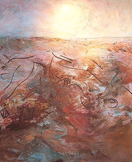 463x566 Landscape Responses To Australia - Intaglio Painting