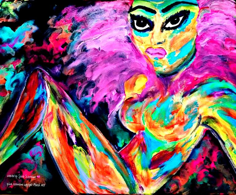 770x635 Saatchi Art Intense Painting By Sylvia Scianname - Intense Painting