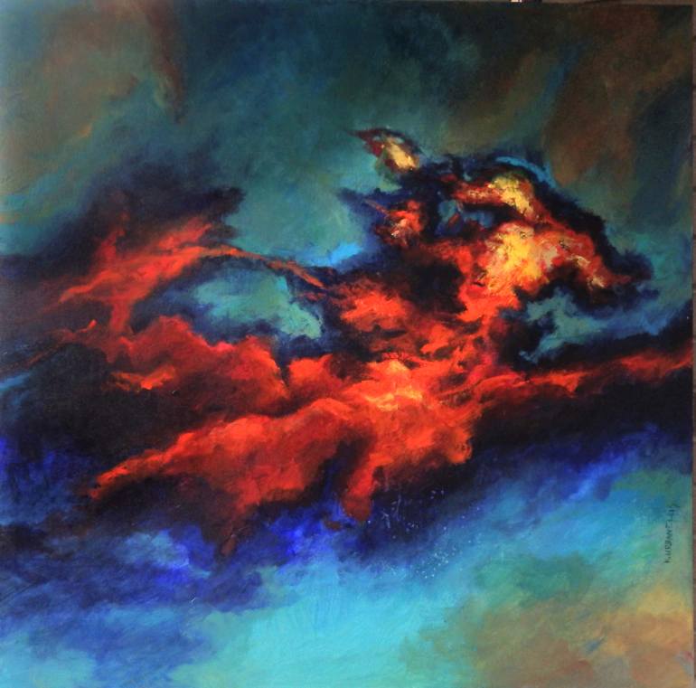 770x761 Saatchi Art Intense Painting By Krystyna Urbanellis - Intense Painting