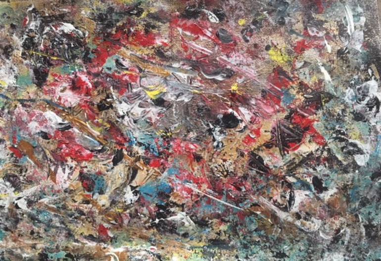 770x527 Saatchi Art Red Intense Painting By Linda Naili - Intense Painting