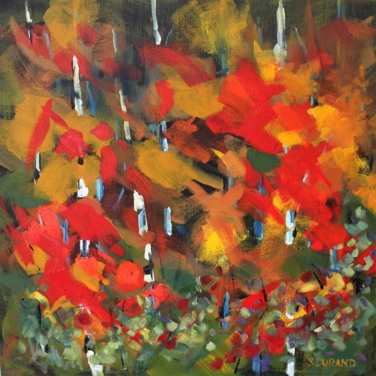 770x770 Saatchi Art Rouge Intense Painting By Sylvie Durand - Intense Painting