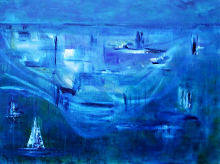 710x530 Silhouette By Artist Carol Hazel - Interactive Painting Online