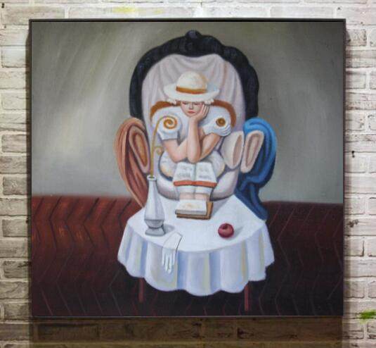 535x494 Online Shop Free Shipping Hand Painted Modern Fat Man Interesting - Interesting Painting