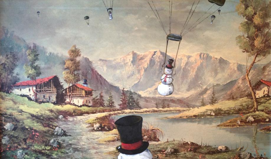 919x540 Recreations Makes Boring Thrift Store Paintings Interesting - Interesting Painting