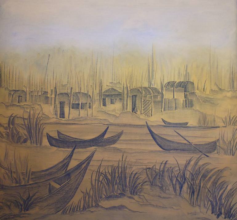 770x713 Saatchi Art Chabaeesh Iraq An International Iraqi Heritage - International Painting