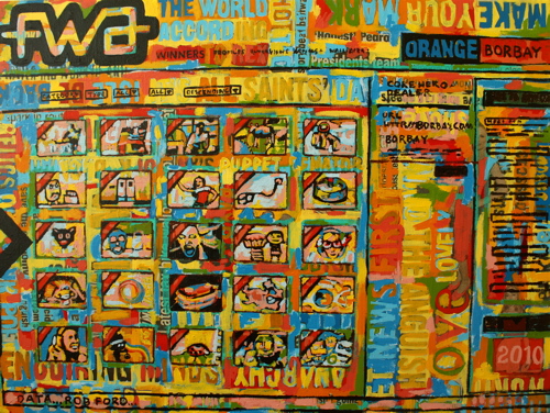 500x376 Painting Process The Fwa Classic, Capturing An Internet Legend - Internet Painting