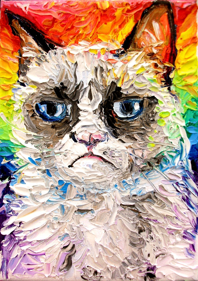 636x900 Top 5 Arts And Crafts Inspired By Grumpy Cat Adweek - Internet Painting