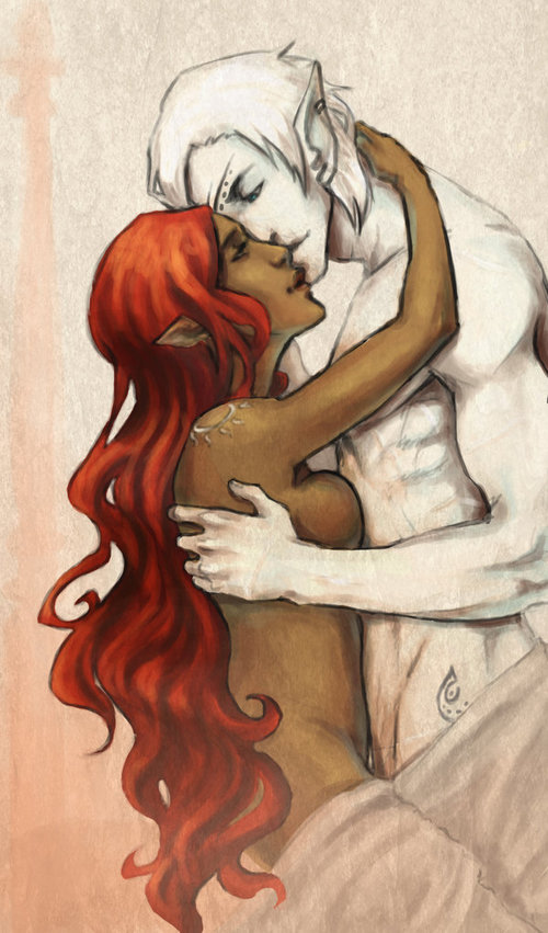 500x851 Jerry Mexmas By Alishmcmalish On On We Heart It - Interracial Couple Painting