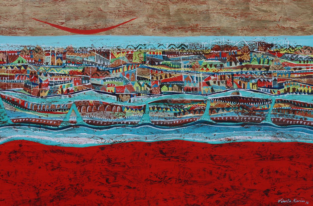 1280x842 The Quintessential Transcendence Of Colors And Canvas Vinita - Intricate Painting