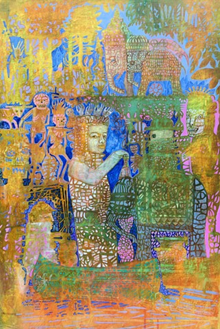 321x480 Cathie Joy Young Paintings - Intricate Painting