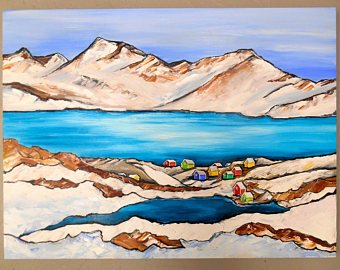340x270 Inuit Painting Etsy - Inuit Painting