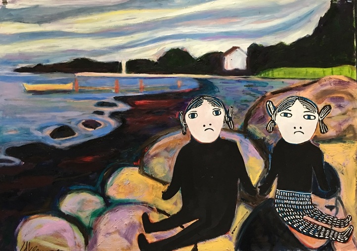 722x508 Inuitmunch Influences - Inuit Painting