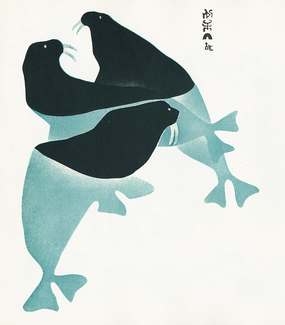 560x640 Artwork By Sheowak - Inuit Painting