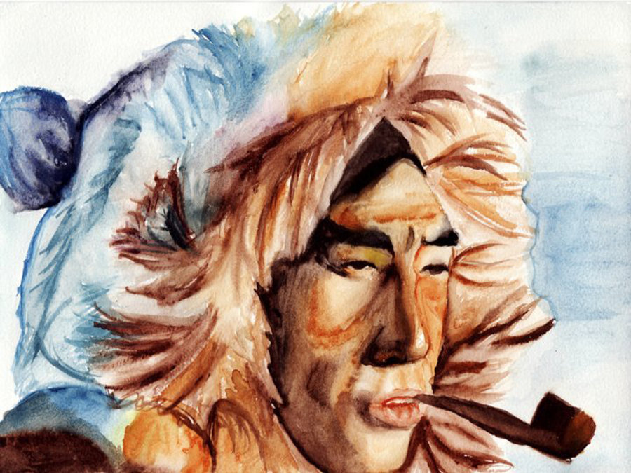900x675 Inuit Painting By Rekaklima - Inuit Painting