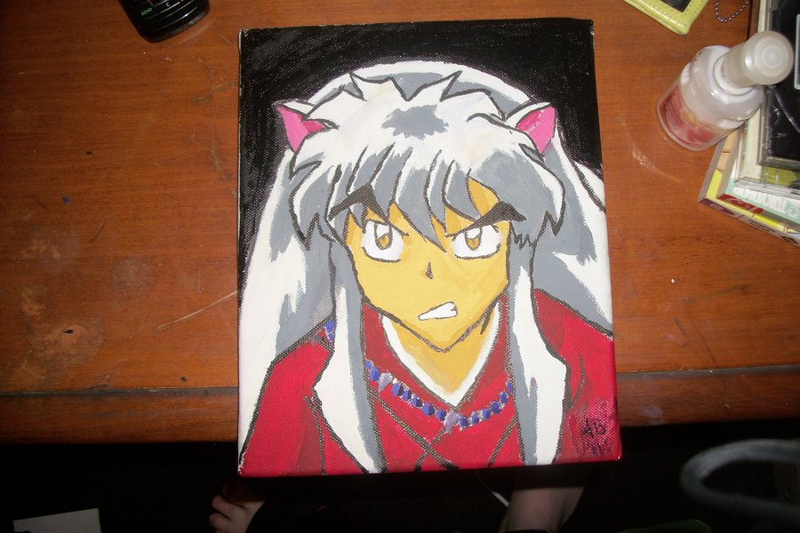 900x600 Inuyasha Painting By Violetknightly - Inuyasha Painting