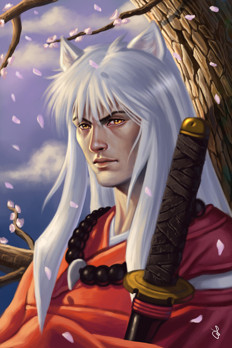 466x700 Inuyasha Speed Painting By Saraforlenza - Inuyasha Painting