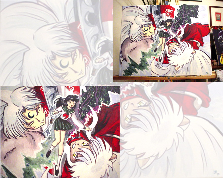 906x724 Inuyasha Painting Photo By Rollerboyjeremy - Inuyasha Painting