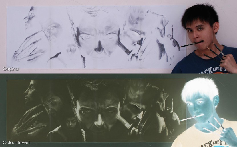 830x517 Remarkable Inverted Art That Can Only Be Seen As Negatives We - Inverted Painting