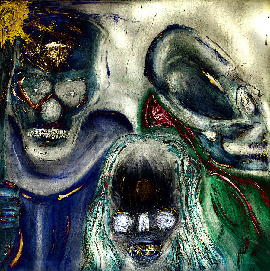 895x900 Family Portrait Painting Inverted Painting By Don Lee - Inverted Painting