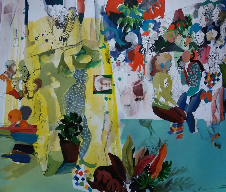 770x656 Saatchi Art Invisible Man Painting By Golnaz Afraz - Invisible Man Painting