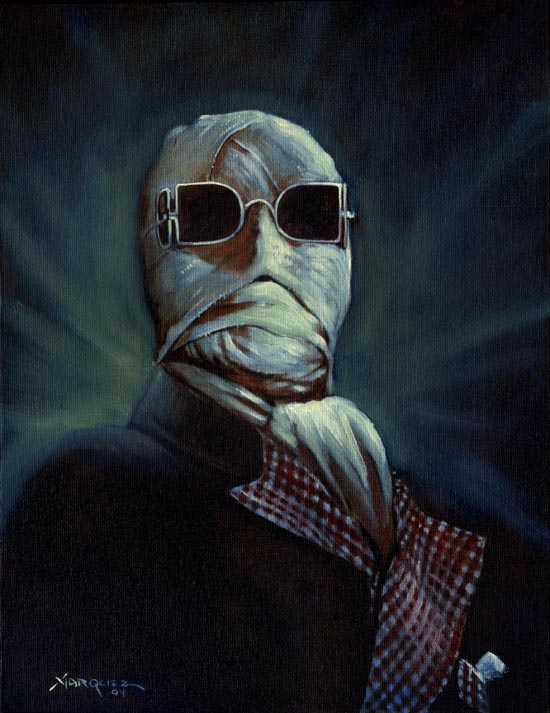 550x713 The Invisible Man (Character) - Invisible Man Painting