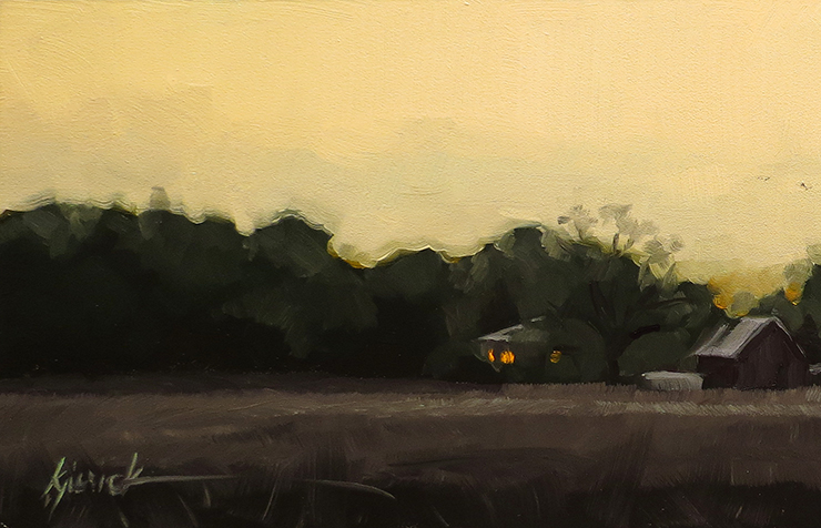 740x476 A Painting Today Lincoln Highwaydusk, Western Iowa - Iowa Painting
