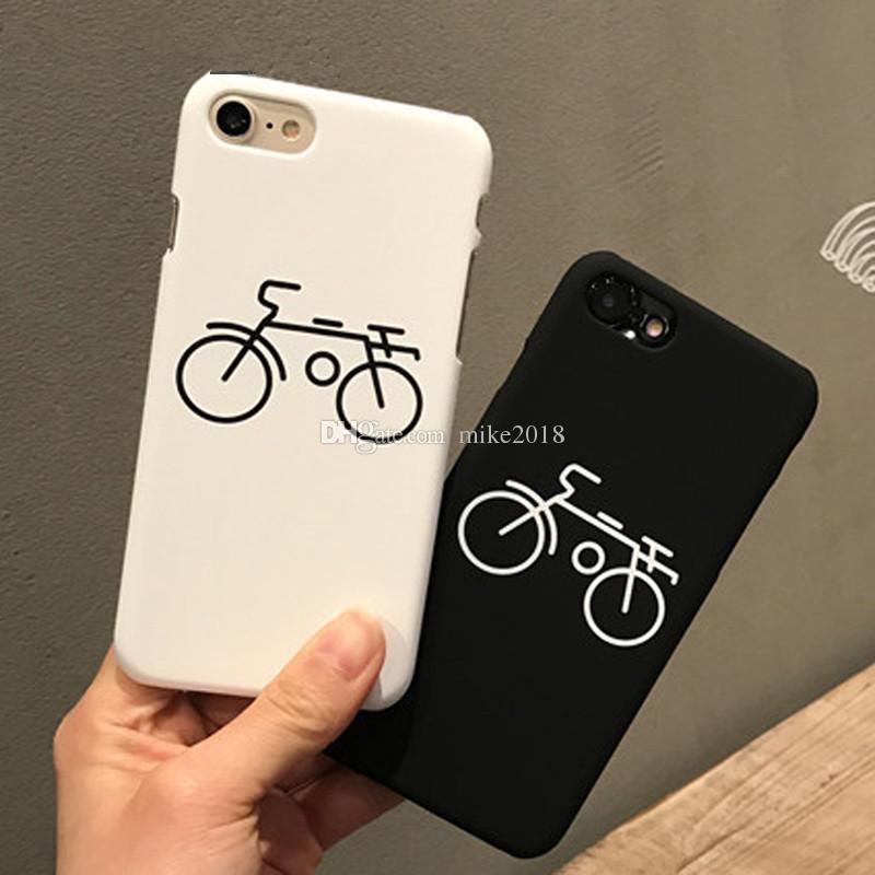 800x800 Simple Bicycle Painting Hard Frosted Case For Iphone 6 6s 7 7plus - Iphone 7 Painting