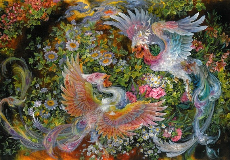 800x557 Persian Miniature A Richly Detailed Miniature - Iranian Miniature Painting