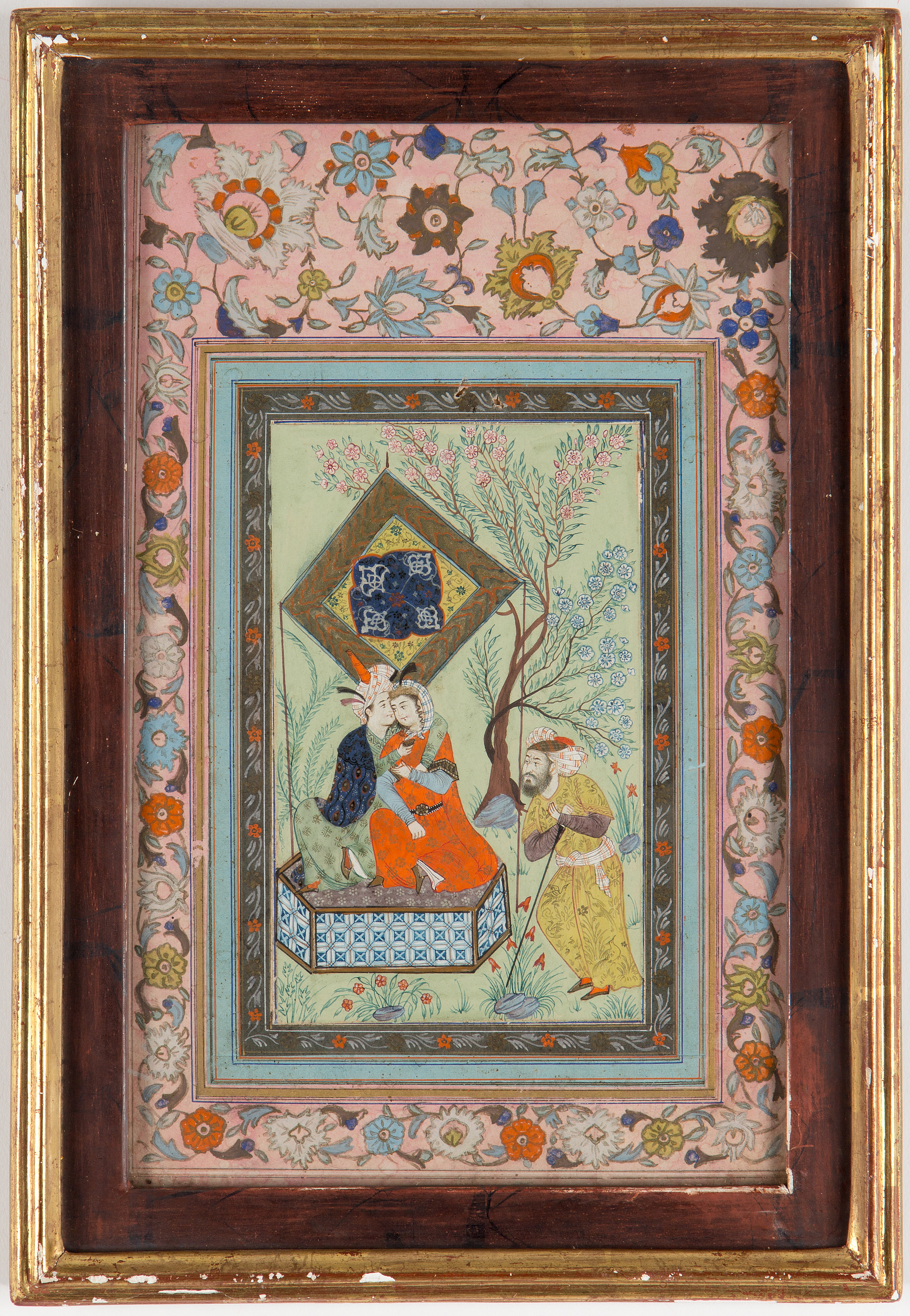 2075x3000 A Persian Miniature Painting, 19th Century. - Iranian Miniature Painting