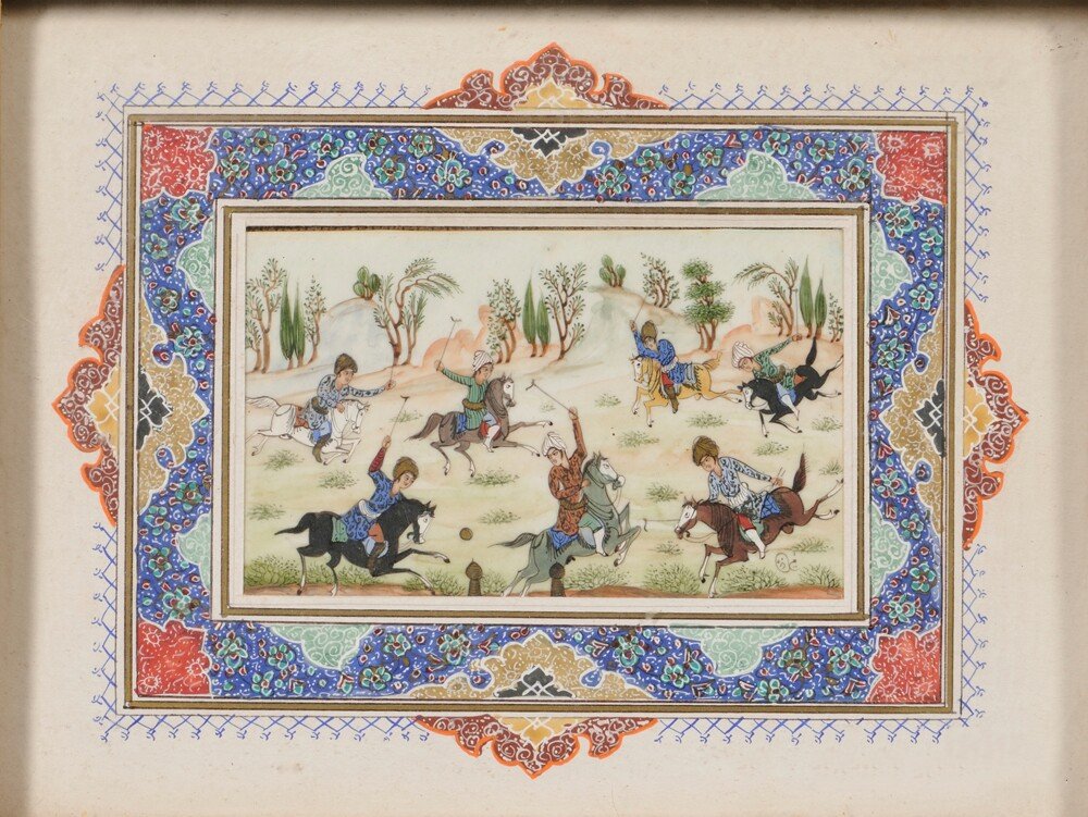 1000x751 Persian Miniature Painting On Ivory, Iran, Depicting - Iranian Miniature Painting