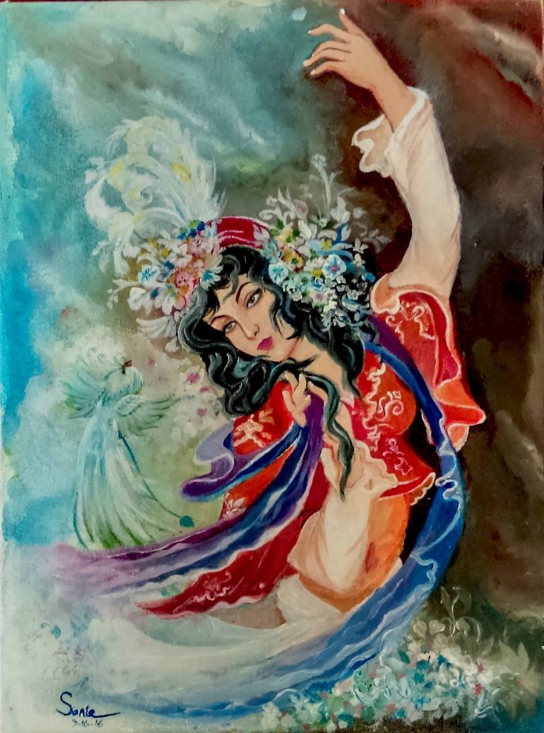 770x1037 Saatchi Art Persian Miniature, The Art Of Persia Land! Painting - Iranian Miniature Painting