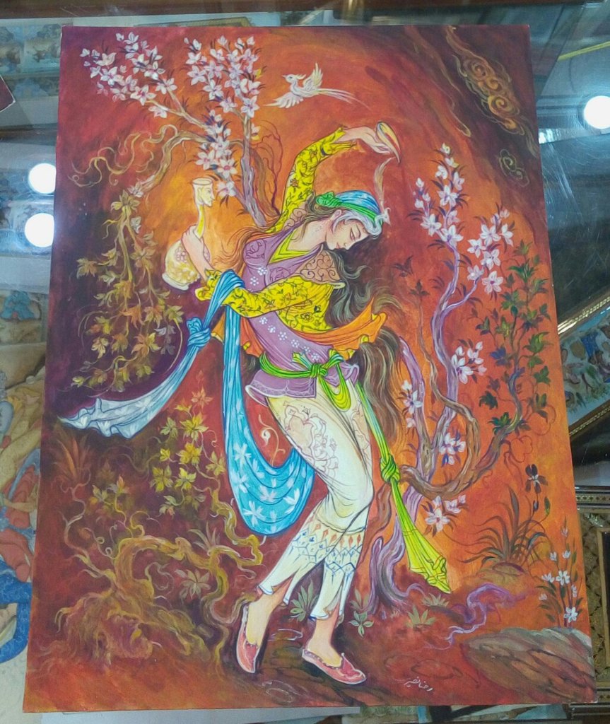 863x1024 Fine Persian Miniature Painting Persiana Shop - Iranian Miniature Painting