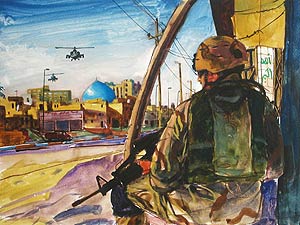 300x225 Mpr Painting A War Zone - Iraq War Painting