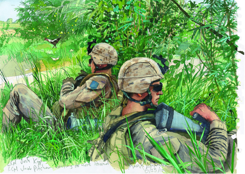 500x355 Steve Mumford Painter - Iraq War Painting