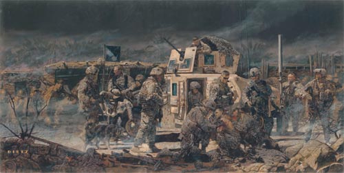 500x251 At The End Of The Day From Iraqi Freedom By The Artist James Dietz - Iraq War Painting