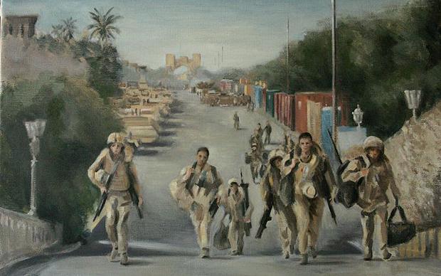 620x388 War Artist In Iraq - Iraq War Painting