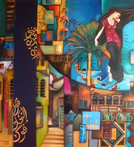 456x500 Nasir Thamir, Iraqi Painter - Iraqi Painting