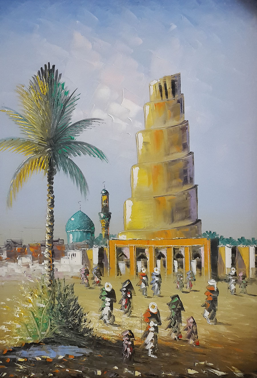 900x1323 Original Iraqi Painting - Iraqi Painting