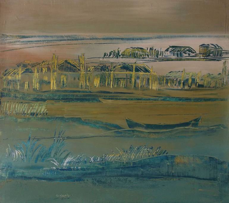 770x682 Saatchi Art Al Chabaeesh - Iraqi Painting