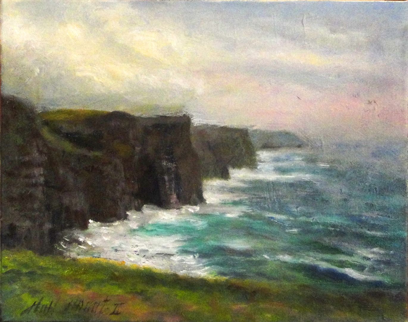1371x1080 Paintings Of Ireland Cliffs Of Moher, Paintings Of Ireland - Ireland Painting