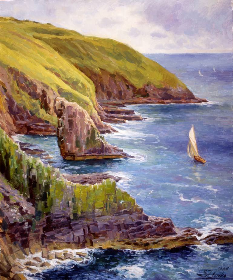 770x925 Saatchi Art Old Head Of Kinsale. Ireland. Painting By Serguei Zlenko - Ireland Painting