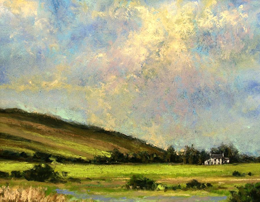 900x701 Sun Streak Ireland Painting By Jim Gola - Ireland Painting