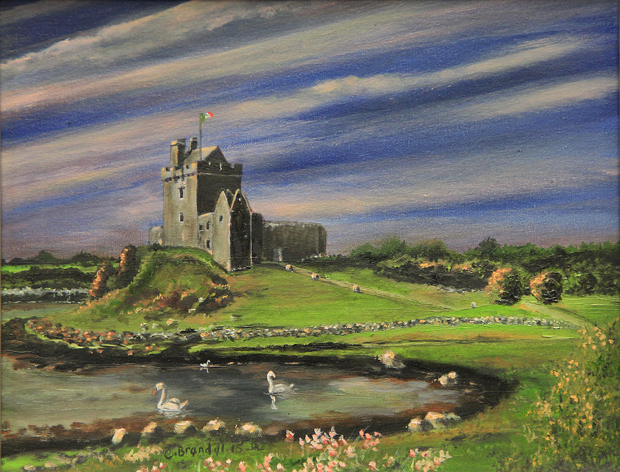 900x686 Dunguaire Castle Ireland Painting By Cecilia Brendel - Ireland Painting