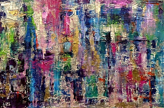 540x356 Iridescent Drips - Iridescent Painting