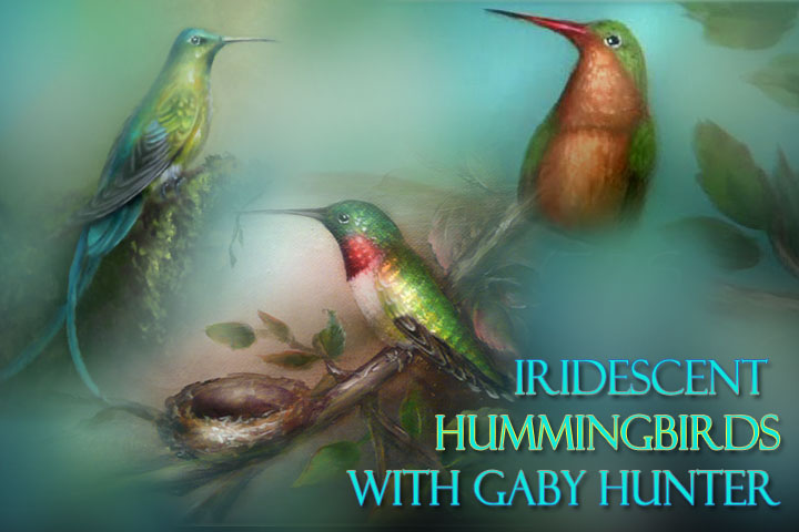 720x480 How To Paint Hummingbirds In Acrylics Online Painting Lessons - Iridescent Painting