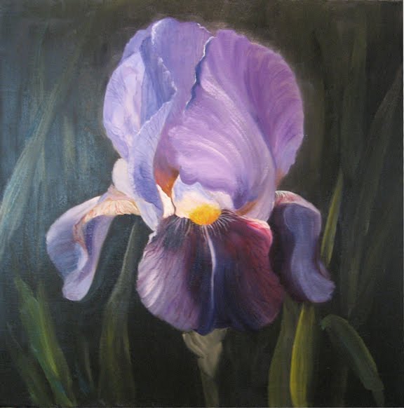 Iris Oil Painting at PaintingValley.com | Explore collection of Iris ...