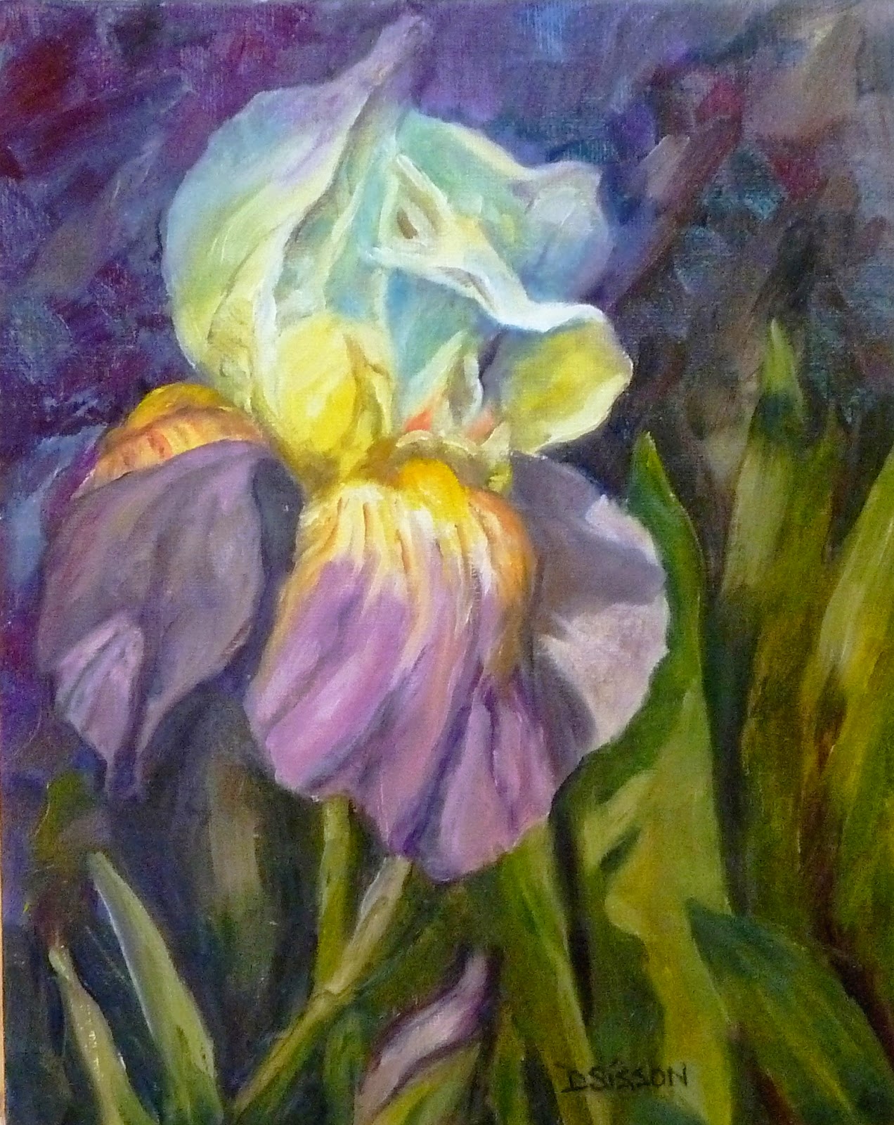 1272x1600 Daily Painting Projects Before The Storm Iris Oil Painting Flags - Iris Oil Painting