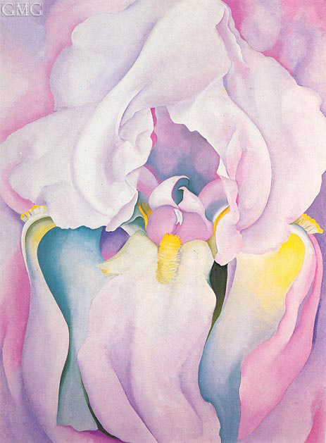 463x629 Light Iris O'Keeffe Painting Reproduction 3872 Topofart - Iris Painting