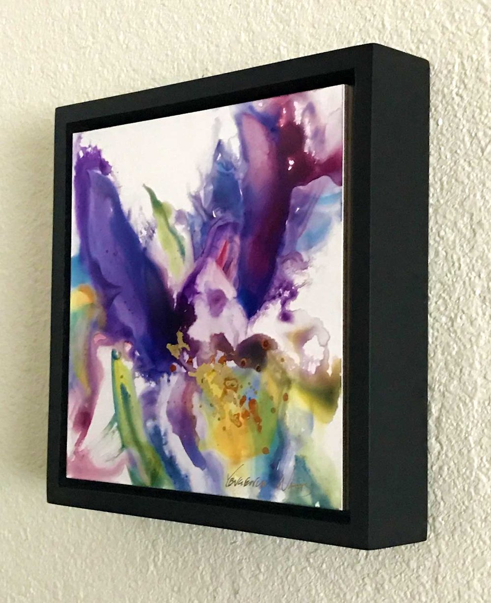 1000x1227 Purple Iris Original Painting Art By Yevgenia Watts - Iris Painting