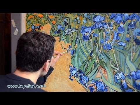480x360 Art Reproduction (Vincent Van Gogh - Irises Painting